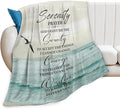 Tijuboni Serenity Prayer Bible Throw Blanket Christian Gifts for Women Men Girls Boys Kids Adults Soft Flannel Fleece Blanket for Couch Sofa Bed Home Decor 50"x60"