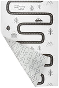 Baby Care Play Mat (Medium, Nordic Trails - Tribal) 73’’ x 49’’ Original One-Piece Reversible Rollable Waterproof Firm PVC Play Mat for Infants, Babies, Toddler, and Kids