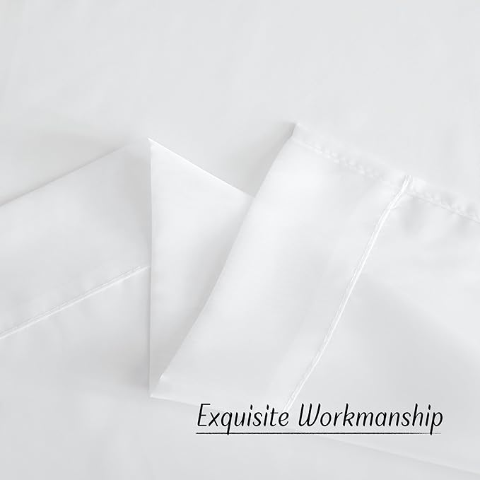 NICETOWN Sheer Curtains Extra Long - Ring Top Voile Textured Large Window Treatments Vertical Dressings for Wedding/Villa/Living Room (108" Wide Total 2 Pieces, 120" Long, White)