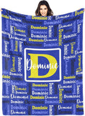 Dr.TOUGH Name Blanket Personalized Blanket for Adult Kids Flannel Customized Personalized Blankets and Throws