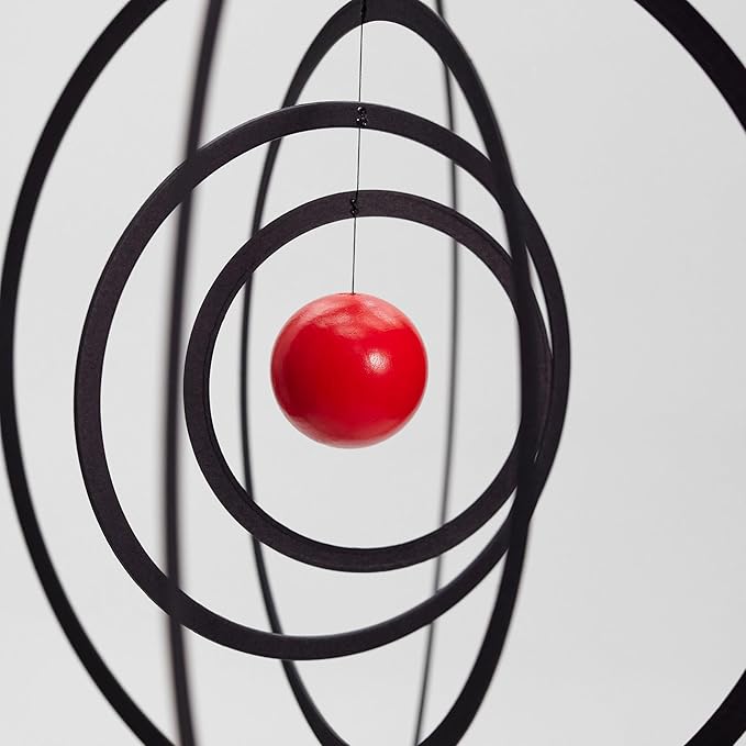 Science Fiction Hanging Mobile - 10 Inches - Wooden Ball - Handmade in Denmark by Flensted