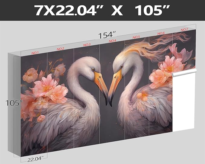 XMPMBM-Floral Birds Animals Fabric Wallpaper Living Room Bedroom Bathroom Nursery Room Wall Mural-W 154" X H 105"（112 Square Foot）