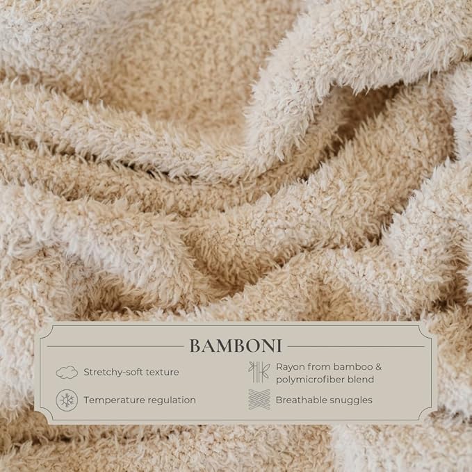 SARANONI Bamboni Baby Blanket | Luxury Plush Super Soft Blanket | Breathable Comfy Blankets for Kids and Teens | Pink - 40" x 60"
