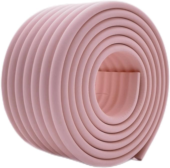 M2cbridge Multifunctional Edge and Corner Guard Coverage Baby Safety Bumper DIY 6.5 Ft (Pink)