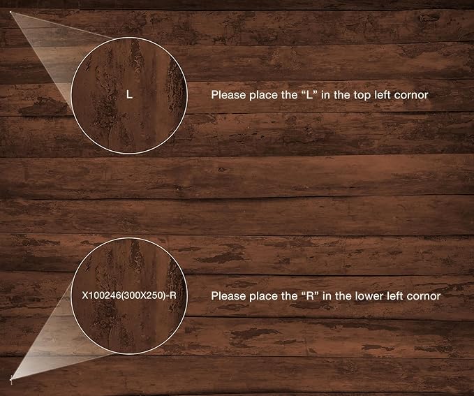 Kate Dark Brown Wood Floor Backdrop Photography Floor Mats Wooden Wall Rubber Flooring Mat Newborn Photography Props for Photo Studio 10x8ft (Included 2 Pcs 5x8ft)