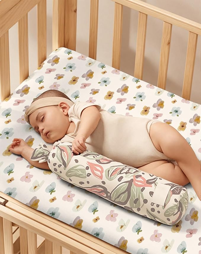 Crib Sheets for Boys and Girls, 2 Pack Fitted Baby Sheets for Standard Toddler Mattress 28" x 52", Soft Breathable Jersey Knit Baby Bedding (Blush Berry)