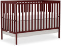 Baby Crib 5-in-1 Convertible, Wooden Nursery Cribs Converts to Toddler Bed, Daybed and Full Size Bed, 3 Adjustable Base, Non-Toxic Finish