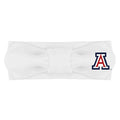 Creative Knitwear Arizona Wildcats Infant Girls White Solid Hair Knot Headband Embroidered Logo - Size Newborn - 4T
