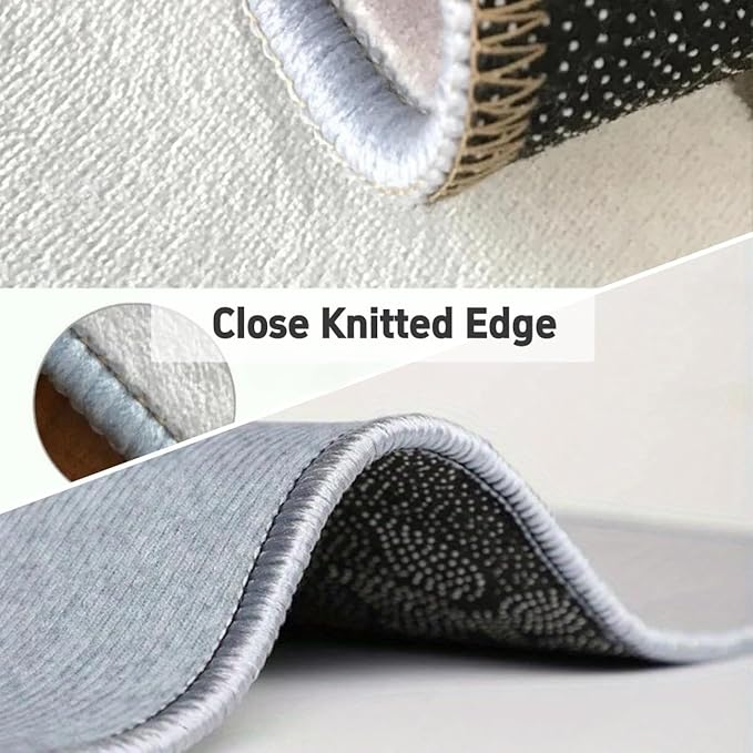 Octopus Area Rugs, 3x4ft, Vintage Ocean Octopus Print Indoor Throw Rug, Fade Resistant Durable No Crease Carpet, Rubber Backed Anti-Slip Printed Carpets for Bedside Dining Table