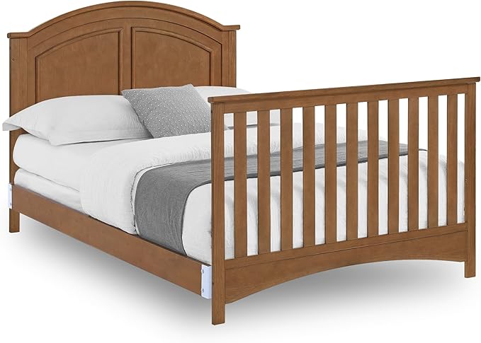 Delta Children Perry 6-in-1 Convertible Crib - Greenguard Gold Certified, Chestnut