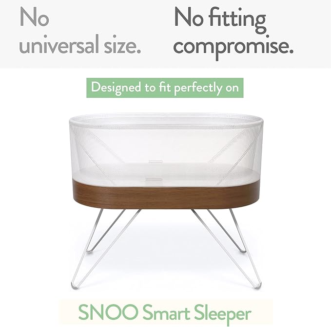 Bassinet Fitted Sheets Compatible with SNOO Happiest Baby Oval Bassinet – Snuggly Soft 100% Jersey Cotton – Pale Pink + Lilac – 2 Pack