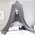 Princess Bed Canopy for Girls, Extra Large Hanging Canopy for Bed, Dreamy Play Tent for Girls Room Bedroom Decoration, Breathable Canopy Bed Curtain for Children Reading Nook - Elegant Gray