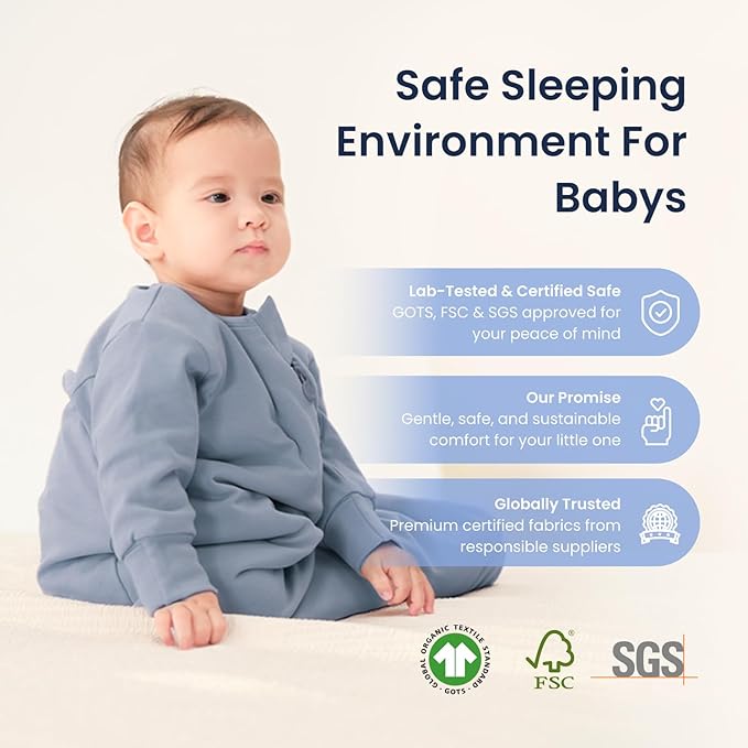 Unisex Sleeping Bag for Babies and Toddlers 3.5 Tog Sleep Sack, Baby Sleep Sack, One piece with sleeves, Gifts for Baby