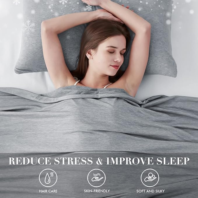 Cooling Blanket Keep Cool in Hot Summer, 51 X 67in Twin or Baby Size Blanket for Adults, Children, Babies Japanese Q-Max 0.5 Technology Arc-Chill Cooling Fiber, Breathable Comfortable All-Season-Gray