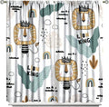 Cartoon Little Lion King Window Curtains for Baby Child,Cute Funny Forest Animals,Tropical Jungle Leaves Wildlife Boho Rainbow Print Blackout Drapes for Nursery Boys Girls Kids Bedroom 42x63in