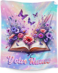 Custom Kids Blanket for Toddler - Book Gifts for Book Lovers - Reading Throw Blanket for Readers