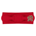 Creative Knitwear Maryland Terrapins Infant Girls Red Solid Hair Knot Headband Embroidered Logo - Size Newborn - 4T