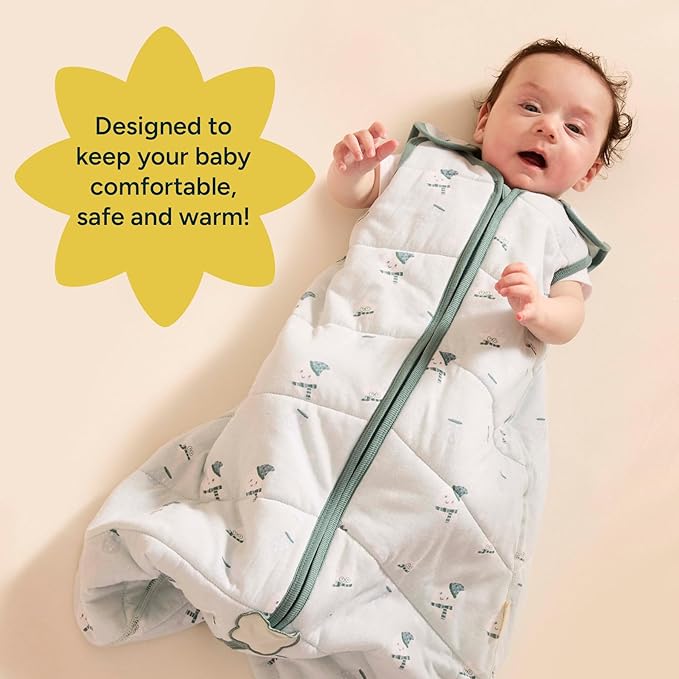 1.5 TOG Sleep Sack - Premium Organic Cotton, Soft, Breathable, Wearable Blanket for Newborns, Infants & Toddlers (18-24 Months), Unisex Baby Sleeping Bag, Gifts for Babies