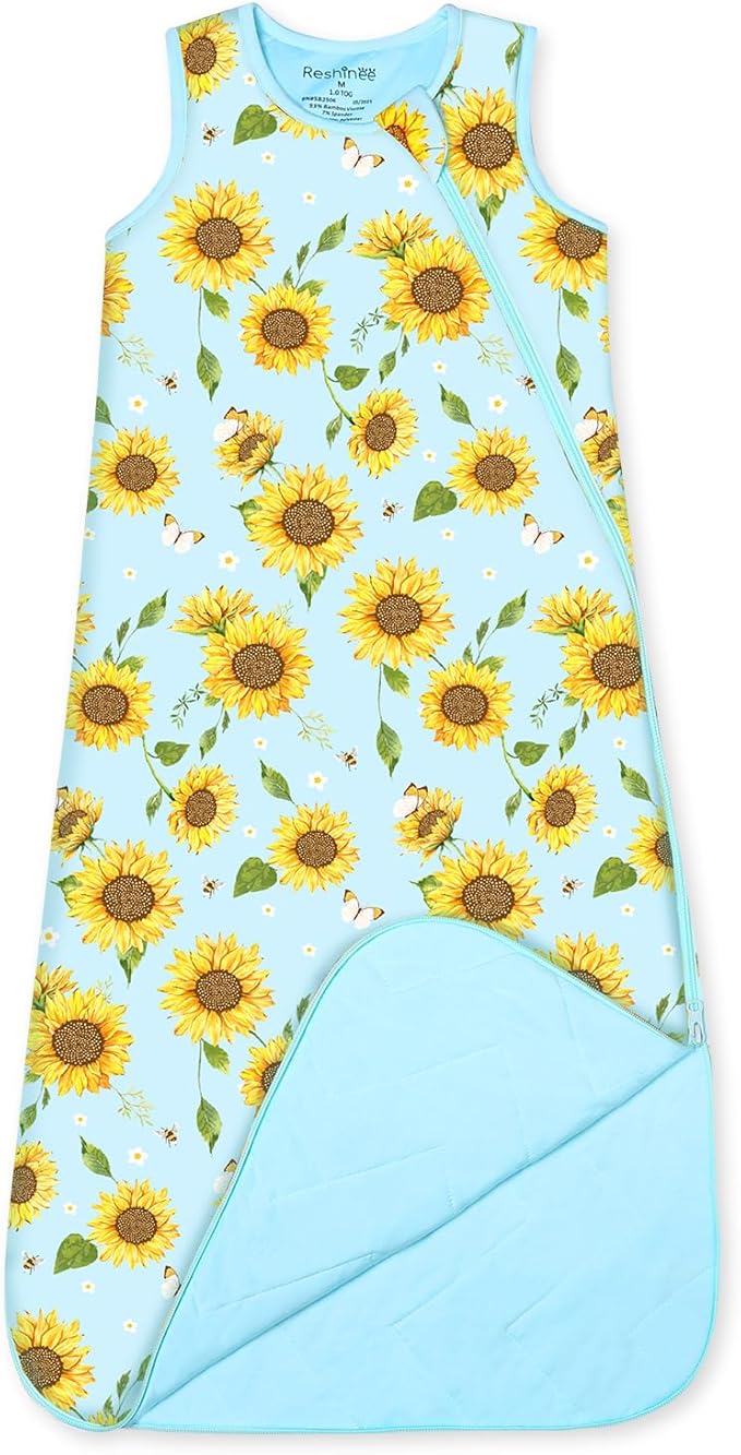 Rayon Made from Bamboo Viscose Sleep Sack 0-36 Months 1.0 Tog for Toddler and Baby sleepers 2-Way Zipper Newborn Sleep Sacks