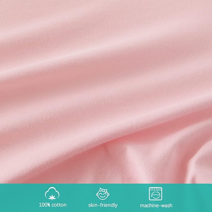 Bassinet Sheets Fit for Halo Bassinest Swivel/Flex/Glide Sleeper and 4moms mamaRoo Sleep Bassinet, 100% Cotton, 2 Pack, Ultra Soft Bassinet Sheet, Pink and Violet