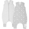 Mama Cheetah Toddler Sleep Sack with Feet 3T-4T, 0.5 TOG Organic Cotton Baby Wearable Blankets with Legs, Baby Sleeping Bag for Walkers, Early Walker Large