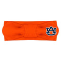 Creative Knitwear Auburn Tigers Infant Girls Orange Solid Hair Knot Headband Embroidered Logo - Size Newborn - 4T
