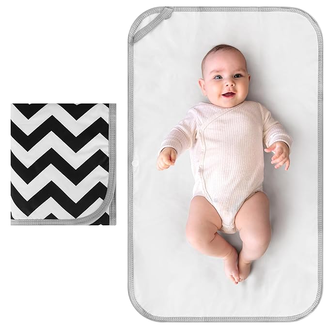 Accmor Portable Diaper Changing Pad, Foldable Waterproof Baby Changing Mat for Diaper Bag, Compact, Lightweight, Baby Changing Mat for Travel