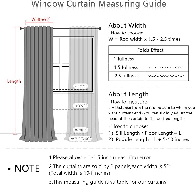MYSKY HOME 100% Blackout Plaid Farmhouse Linen Curtains 102 Inch Length 2 Panels Set Double Layer Checkered Drapes Thermal Insulated Privacy Protection Rod Pocket Back Tab for Home, 52" W, Deep Grey