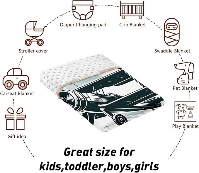 Personalized Baby Crib Bedding Set, Custom Name Glider Balloon Pattern Nursery Bedding Set 3 Pcs, Baby Blanket Fitted Crib Sheet Changing Pad Cover, Personalized Nursery Decor Gift for Newborns Boys