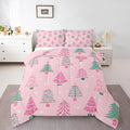 Feelyou Xmas Comforter Set Full Size Christmas Tree Bedding Set for Kids Boys Girls Christmas Decor Duvet Quilt New Year Gift Bedroom Decor Microfiber 3 Pcs with 2 Pillow Cases