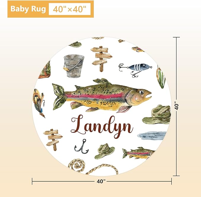 Personalized Baby Crib Set, 5 Pcs Baby Boy Crib Bedding Set, Custom Name Fishing Baby Crib Bedding Set Neutral, Double Layer Flannel Nursery Bedding Set, Newborn Infant Toddler Customized Gift