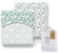Threadmill Organic Baby Crib Sheets for Boys & Girls | 100% Organic Cotton Fitted Crib Sheet for Standard Crib Mattress | 2 Pack Unisex Cozy Toddler Sheets, Machine Washable | Whomie