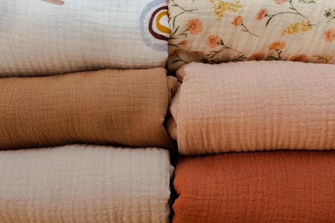 Little Jump 2 Layers Muslin Cotton Baby Blankets - Vintage Floral Toddler Quilt Crib Blanket - Gender Neutral Crib Blanket for Baby Boys and Girls 47"x 47" (Vintage Blossom)