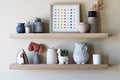 Urban Legacy Unfinished White Oak Floating Shelves | Easy to Install Accent Modern Floating Shelves with Floating Shelf Brackets| Set of 2, (36" x 7" x 2")