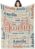 Dr.TOUGH Personalized Blanket for Adult Kids with Name Customized Blankets Personalized Throw Blanket for Christmas Birthday Gifts
