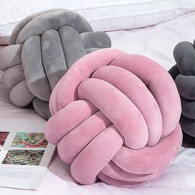 Velvet Chunky Bulky Giant Arm Knitting Yarn, Super Soft Jumbo Tube Weight, Fluffy DIY Crochet Hand Making Washable Yarn for Blanket, Pet Bed, Rugs, Pillow (1.1lb-Pink)