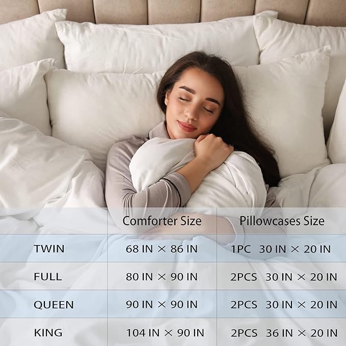 LUVIVIHOME 3PCS Merry Christmas Comforter Set Full Size, Snowflake Cartoon Funny Cute Elk Deer Bedding, Xmas Christmas Bedroom Decor, Soft Microfiber White Red Quilt, 2 Pillow Shams