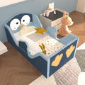 Toddler Beds, Child Bed for Kids with Extra Safty Broad, Standard Crib Size Animal Toddler Bed, Certified Fabric Toddler Beds,Toddler Floor Beds (Penuins)