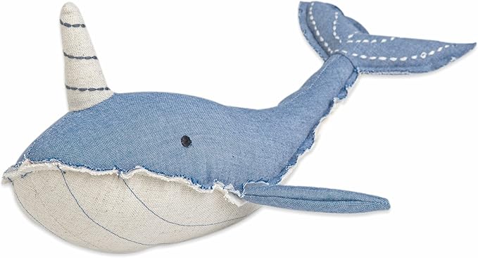 Crane Baby Toys for Boys and Girls, Comforting Plush Stuffed Animal, Narwhal