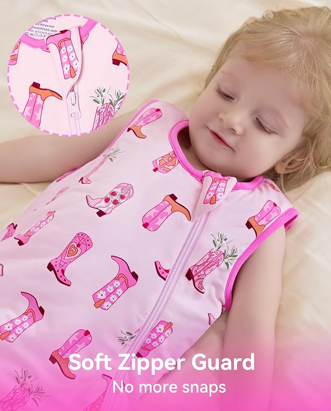 Rayon Made from Bamboo Viscose Sleep Sack 0-36 Months 1.0 Tog for Toddler and Baby sleepers 2-Way Zipper Newborn Sleep Sacks