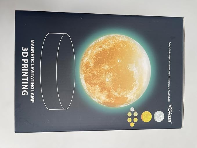 VGAzer Levitating Moon Lamp,Floating Moon lamp,Floating and Spinning in Air Freely with 3D Printing Moon Lamp Has 16 Colors 20 Modes for Unique Christmas Gifts,Room Decor,Office Toys