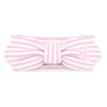 Creative Knitwear Wyoming Cowboys Infant Girls Pink/White Striped Hair Knot Headband Embroidered Logo - Size Newborn - 4T