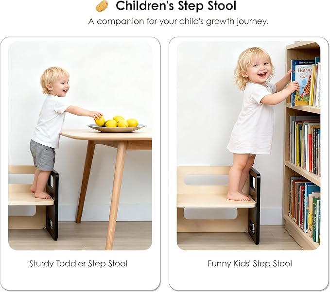 Montessori Weaning Table and Chair Set - Adjustable Design for Toddlers, Ideal for Mealtime, Learning, and Play, Black