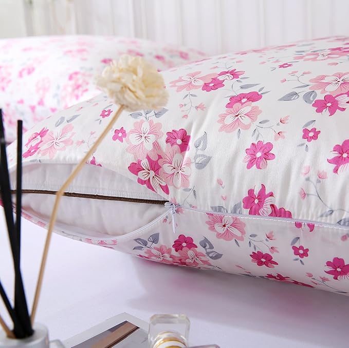 SLPBABY Silk Pillowcase for Hair and Skin with Hidden Zipper Print (Queen, Pattern29)