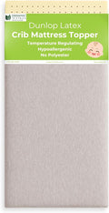 ORGANIC TEXTILES Organic Baby Mattress Topper with Heather Grey Cover - GOLS/GOTS Certified - Breathable, Hypoallergenic, 3" Portable (36"x26")