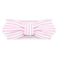 Creative Knitwear North Carolina State Wolfpack Infant Girls Pink/White Striped Hair Knot Headband Embroidered Logo - Size Newborn - 4T