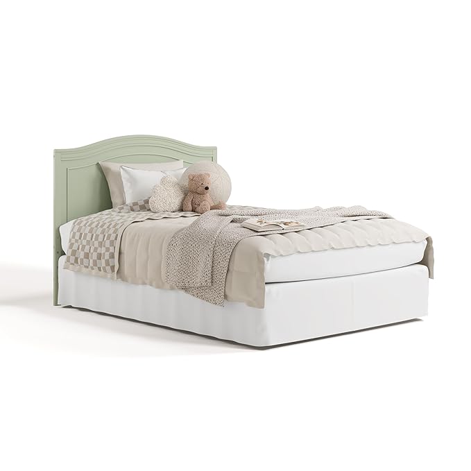 Graco Paris 4-in-1 Convertible Crib - GREENGUARD Gold Certified, Converts to Toddler Bed, Daybed and Full Bed, Fits Standard Crib Mattress, Adjustable Mattress Base, Sage