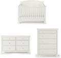 Child Craft Westgate Crib, Double Dresser, and Chest 3-Piece, Includes 4-in-1 Convertible Crib, Dresser, and Chest (Vintage Linen)