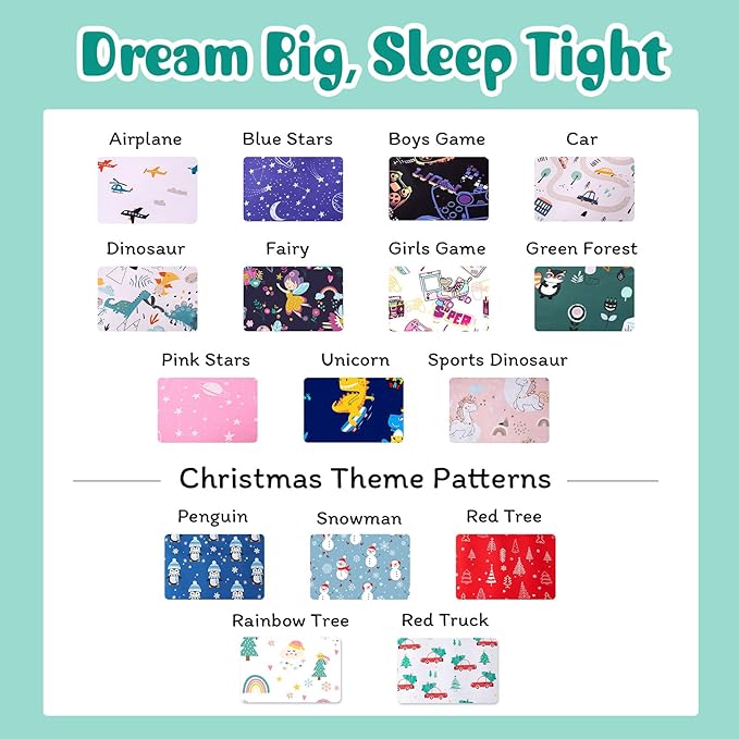JSD Penguin Snowflakes Kids Christmas Duvet Cover Set Full Size, 3 Piece Xmas Comforter Cover with Pillow Sham Zipper Closure, Comforter Not Included