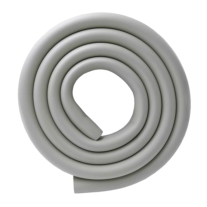 M2cbridge U Shape Extra Thick Furniture Table Edge Protectors Foam Baby Safety Bumper Guard 6.5 Ft (Grey (6.5ft x 2))